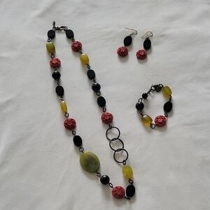 Elegant Multicolor Jewelry Set
